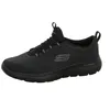 A black Skechers sneaker is shown from the side against a white background. Voir les images du produit