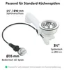 Spülenablauf Spülen-Siebkorbventil 3 1/2 Zoll - Ø 114 mm Produktbild-Vorschau 3