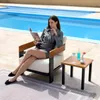 Poltrona da giardino Tribesigns, divano da giardino Anteprima dell’immagine prodotto 3
