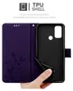 Cadorabo Hülle für Oppo A53s in FLORAL DUNKEL LILA Produktbild-Vorschau 5
