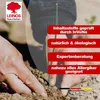 Hands planting a seedling in soil, with marketing text overlays. Produktbild-Vorschau