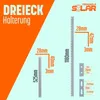 2x PV Halterung 118cm Solarpanel Solarmodul 0°-90° Produktbild-Vorschau 4