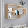 Wandregale Sonoma-Eiche 104x20x58,5 cm Holzwerkstoff Produktbild-Vorschau 2