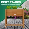 Casaria® Jardinière surélevée en Bois d'Acacia FSC® - Carré Voir les images du produit 4