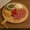 Planche à découper ou à servir ronde avec poignée 60 x 47 Voir les images du produit 7