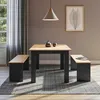 Ensemble de table à manger Vicco Sentio Anthracite/chêne Voir les images du produit 5
