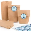 24 kleine braune Papiertüten natur Kraftpapier 9 x 15 x 3,5 Produktbild-Vorschau 5
