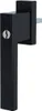 Design Fenstergriff Rasterolive Schwarz Aluminium Produktbild-Vorschau 1