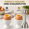 Eierköpfer Edelstahl 18/8 Eierschneider Eieröffner mit Produktbild-Vorschau 3