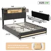 INONEFT Polsterbett 140x200cm mit USB, Bett mit Stauraum Produktbild-Vorschau 13