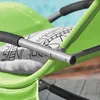 Detail der Armlehne und Stoff des SoBuy Schaukelstuhls OGS28-GRx2 Náhled obrázku produktu