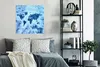 MuchoWow® Poster Weltkarte - Abstrakt - Blau 75x75 cm - Produktbild-Vorschau 4