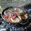 12 L Kazan Schwenktopf Gusseisen Kasan Deckel-Grillpfanne Produktbild-Vorschau 5