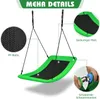 Nestschaukel eckig 150×80cm, Kinderschaukel bis 300KG Produktbild-Vorschau 3
