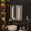 Hängeschrank Spiegelschrank Badezimmerschrank, mit LED, 60 Produktbild-Vorschau 5