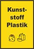 Kunststoff Plastik Mülltrennung Schild Text Symbol shopping Produktbild-Vorschau 1