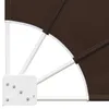 Zástěna na balkon 140 x 140 cm Polyester Hnědá Náhled obrázku produktu 4