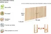 Pack 2 Gala-Türen für Est von 75 x 35,5 cm. Astigarraga Produktbild-Vorschau 6