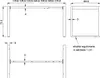 Technical drawing of a product with dimensions. Anteprima dell’immagine prodotto