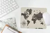 MuchoWow® Mauspad Mousepad Weltkarte - Holz - Vintage 23x19 Produktbild-Vorschau 5