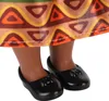 14 Zoll schwarze Puppe mit Haarband süßes Kleid Afro Hair Produktbild-Vorschau 5