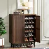 LITTLE TREE Schuhschrank, dunkelbraun, Holz, 110 cm Hohe, 6 Produktbild-Vorschau 1