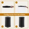 CASABEL Cubo de basura de cocina redondo 50L, acero Vista previa de la imagen del producto 5