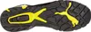 The underside of a black and yellow Puma safety boot. Voir les images du produit