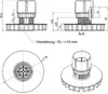 Technical drawings and dimensions of a product. Produktbild-Vorschau