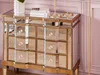 BELIANI Kommode Silber Gold Glas MDF Platte Massivholz 80 x Produktbild-Vorschau 4