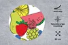 MuchoWow® Mauspad Mousepad Obst - Cartoon - Muster 30x30 cm Produktbild-Vorschau 2