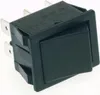 Power Wippschalter 10A-250V Dpdt On-On - Schwarze Kappe Produktbild-Vorschau 1