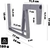 KADAX Crochet réglable pour pots de fleurs, balconnière Voir les images du produit 2