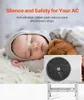A sleeping baby next to an air conditioner unit on a stand. Anteprima dell’immagine prodotto