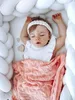 White - Geflochtene Bettschlange Bettumrandung für Babybett Produktbild-Vorschau 2