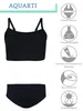 Aquarti Mädchen Bikini Set Bustier Bikinislip Zweiteiliger Produktbild-Vorschau 3