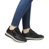 Rieker Damen Echtleder Sneaker schwarz, Damen:39 EU Produktbild-Vorschau 21