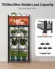 VEVOR 5 étages, étagères pliables avec roulettes, 38 x 71 x Voir les images du produit 4