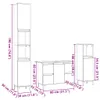 VidaXL 3307672, Eiche, Metall, Holz, 800 mm, 330 mm, 600 Produktbild-Vorschau 7