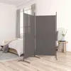 vidaXL 2-dílný paraván antracit 175x180 cm látka Náhled obrázku produktu 2