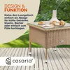 CASARIA® Tavolino da Giardino Esterno in Polyrattan Anteprima dell’immagine prodotto 4