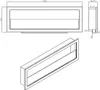 Technical drawing of a bioethanol fireplace with dimensions and multiple views. Anteprima dell’immagine prodotto