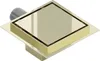 Mexen Flat wpust podłogowy kwadratowy 12 x 12 cm, złoty - Podgląd zdjęcia produktu 4