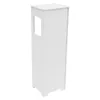 A white, freestanding bathroom cabinet shown from a side angle against a white background. Náhled obrázku produktu