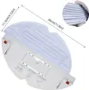 A close-up view of a robot vacuum cleaner mop attachment with dimensions indicated. Produktbild-Vorschau