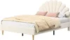 Letto matrimoniale imbottito 140 x 200 cm con rete a doghe, Anteprima dell’immagine prodotto 8