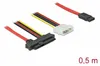 DeLOCK SAS SFF-8482+PW>1x SATA 7Pin 0,5m 82219 - DeLOCK Anteprima dell’immagine prodotto 3