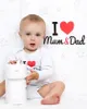 Bedruckter Body New Baby I Love Mum and Dad, Gr. 68 (4-6m) Produktbild-Vorschau 3