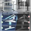 HOMCOM Höhenverstellbarer Schreibtisch Gestell Elektrisch Produktbild-Vorschau 5