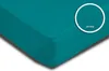 Spannbettlaken Spannbetttuch petrol 180x200 cm - 200x200 cm Produktbild-Vorschau 3